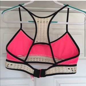 Victoria’s Secret crochet pink bikini top